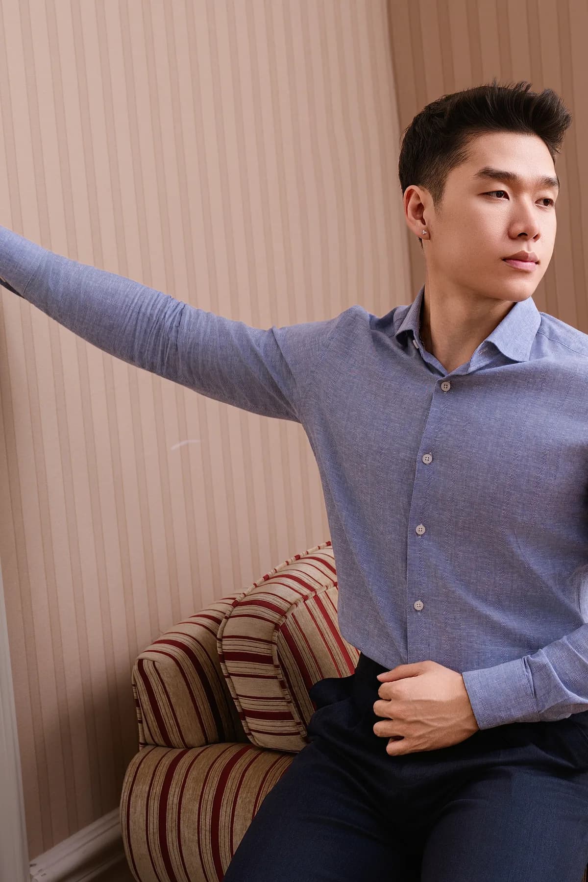 Sơ mi Oxford xanh — ảnh chính, Lookbook Sơ mi mới về REMMY